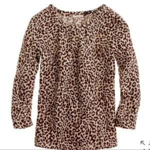 NWOT J Crew Tessa Top in Safari Cat